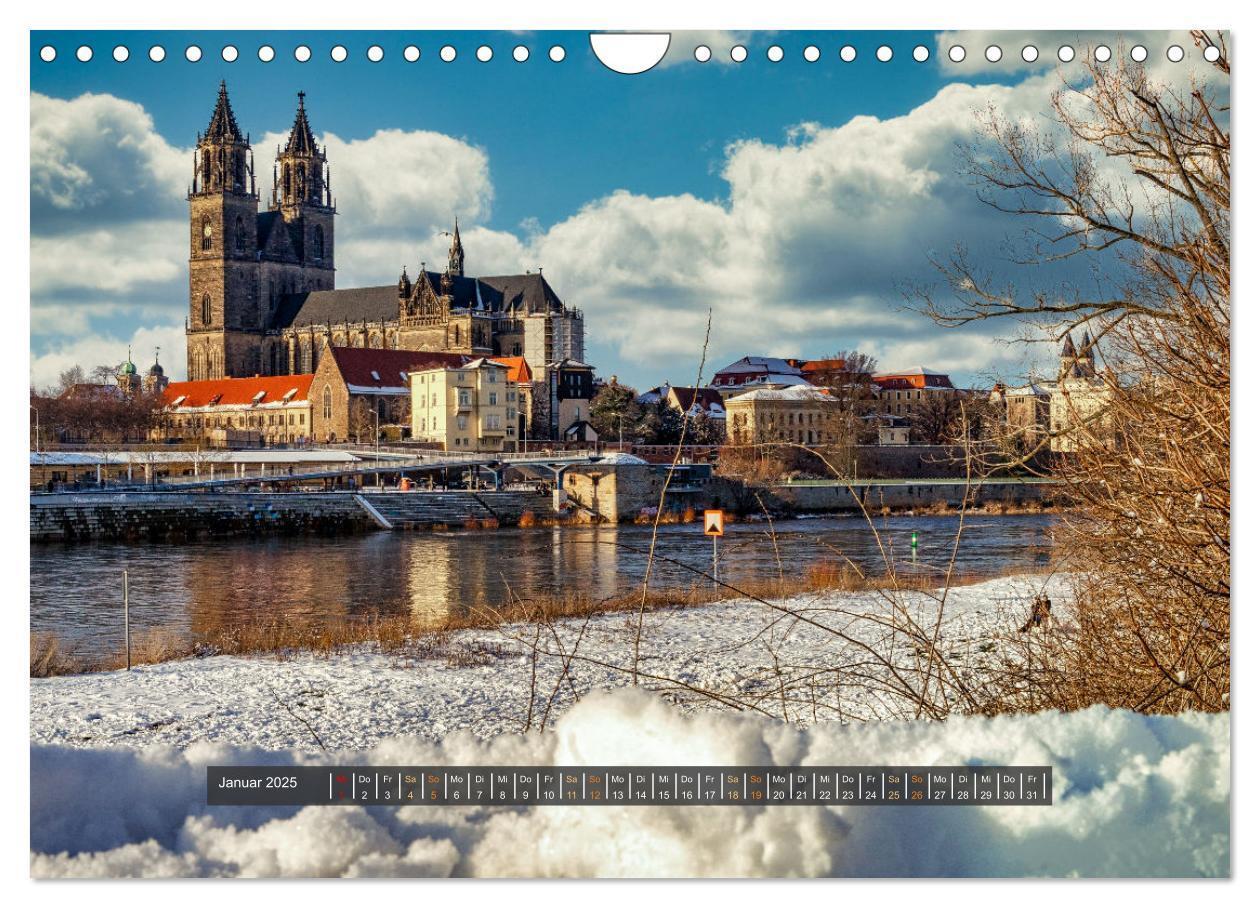 Bild: 9783383830259 | Magdeburg entdecken (Wandkalender 2025 DIN A4 quer), CALVENDO...