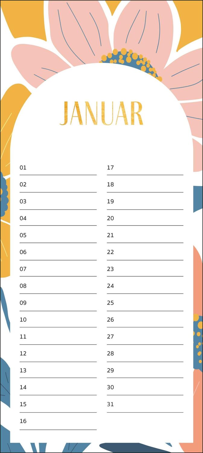 Bild: 4036442012772 | Immerwährender Geburtstagskalender Blumen | Groh Verlag | Kalender