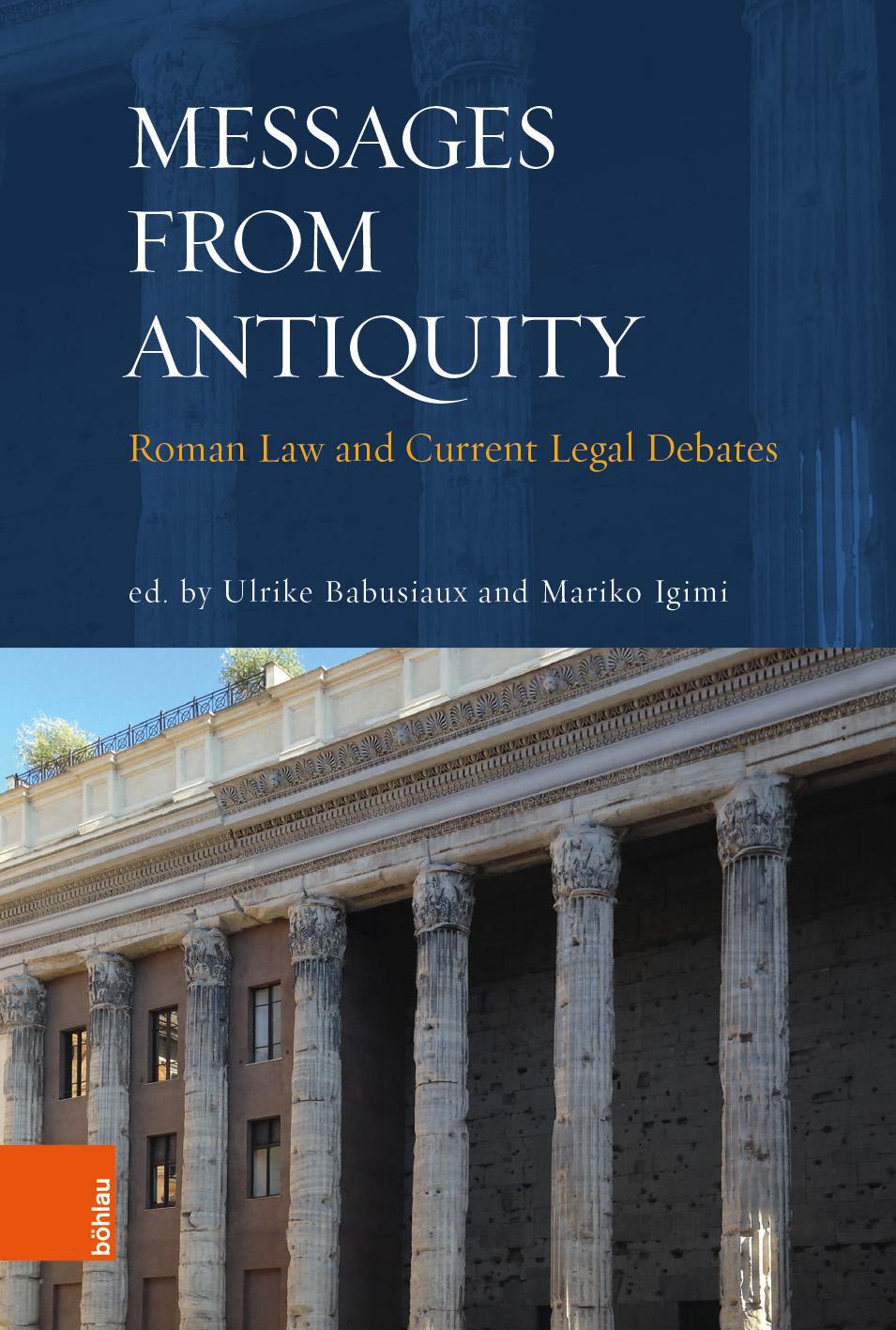 Cover: 9783412508036 | "Messages from Antiquity" | Roman Law and Current Legal Debates | Buch