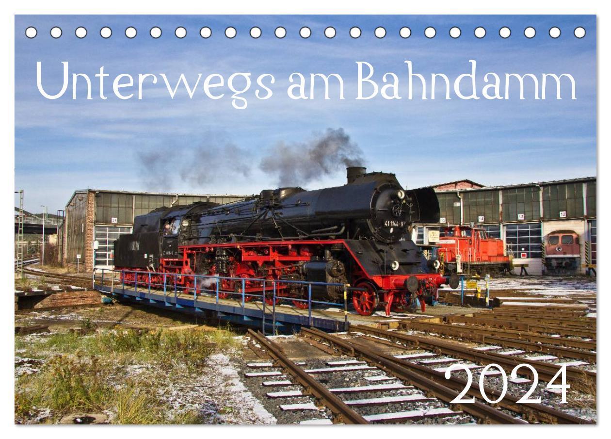 Cover: 9783675903432 | Unterwegs am Bahndamm (Tischkalender 2024 DIN A5 quer), CALVENDO...