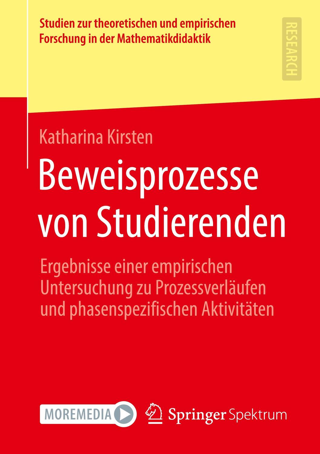 Cover: 9783658322410 | Beweisprozesse von Studierenden | Katharina Kirsten | Taschenbuch | xx