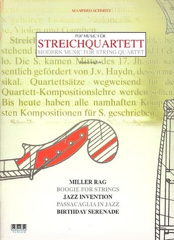 Cover: 4018262102369 | Pop Music für Streichquartett Partitur und Stimmen | Manfred Schmitz