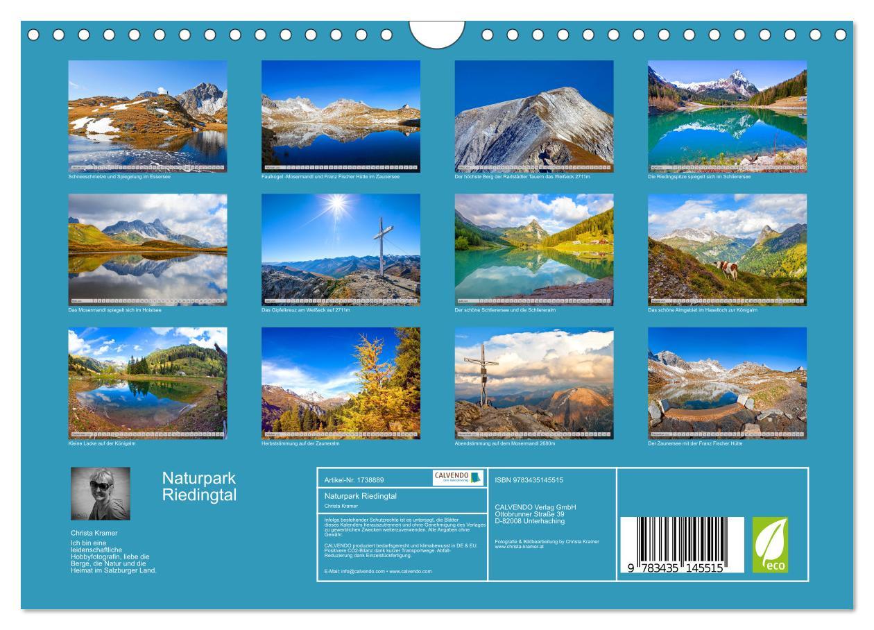 Bild: 9783435145515 | Naturpark Riedingtal (Wandkalender 2025 DIN A4 quer), CALVENDO...