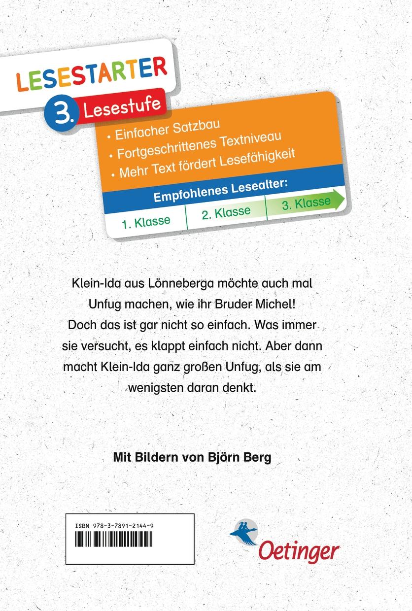 Rückseite: 9783789121449 | Als Klein-Ida auch mal Unfug machen wollte | Lesestarter. 3. Lesestufe