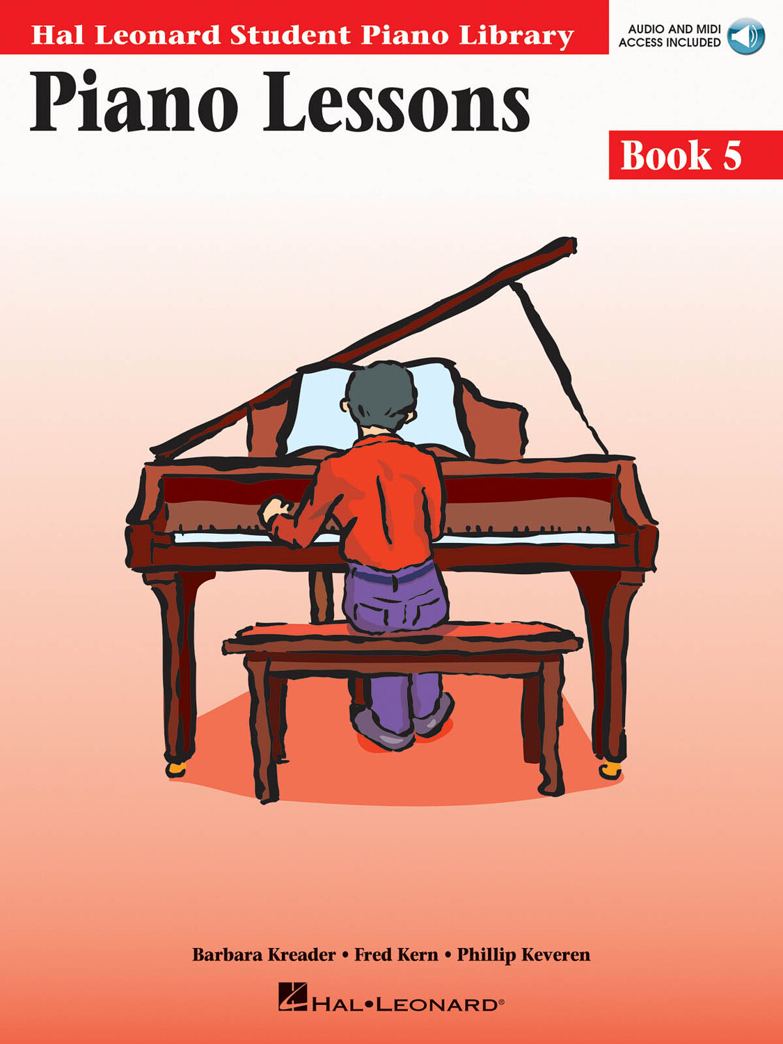Cover: 73999231762 | Piano Lessons Book 5 - Book &amp; Audio | Barbara Kreader | Hal Leonard