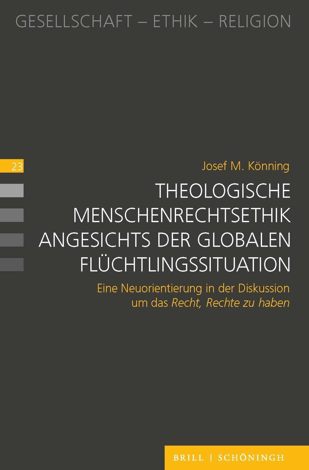 Cover: 9783506794581 | Theologische Menschenrechtsethik angesichts der globalen...