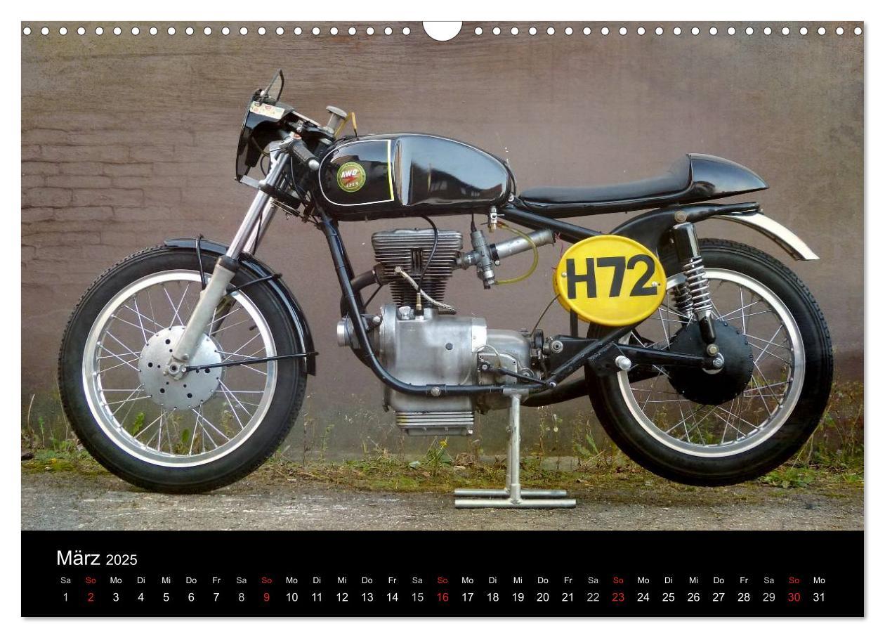 Bild: 9783435818013 | Motorrad Oldtimer (Wandkalender 2025 DIN A3 quer), CALVENDO...