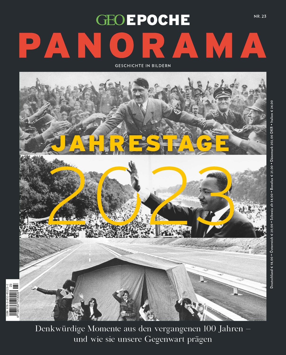Cover: 9783652012232 | GEO Epoche PANORAMA 23/2022 Jahrestage 2023 | Geschichte in Bildern