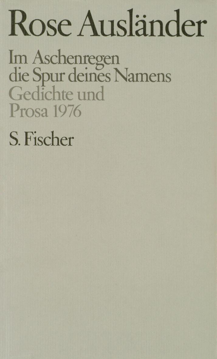 Cover: 9783100015167 | Gesammelte Werke IV. Im Aschenregen / die Spur deines Namens | Buch