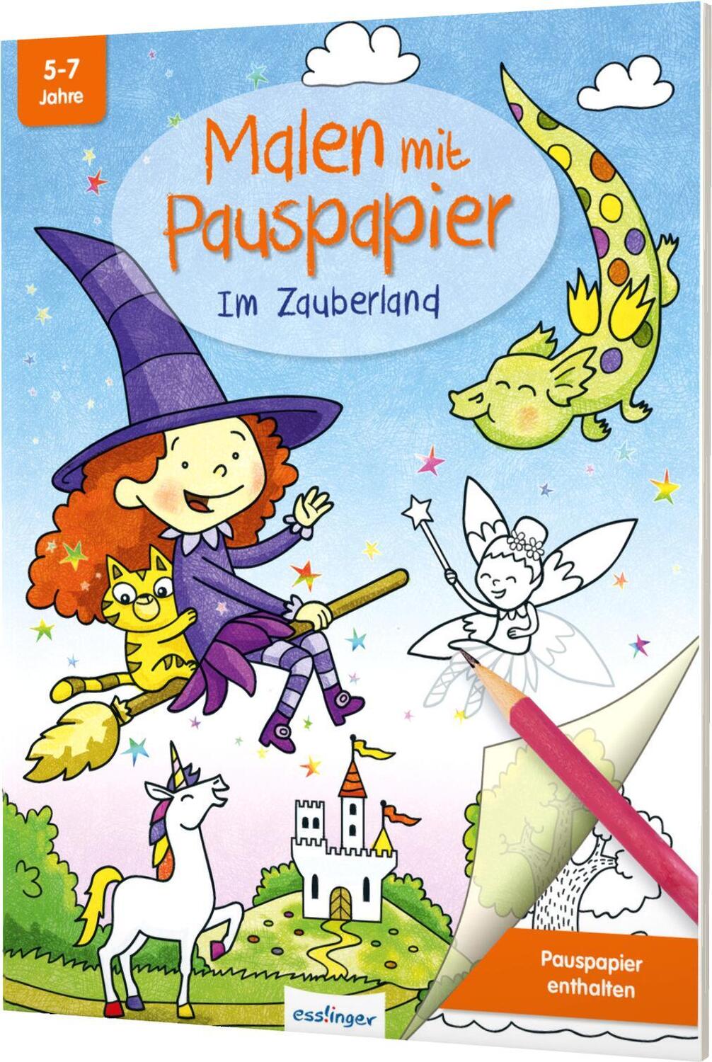 Cover: 9783480235872 | Malen mit Pauspapier: Im Zauberland | Kreativbuch für Kinder | Buch