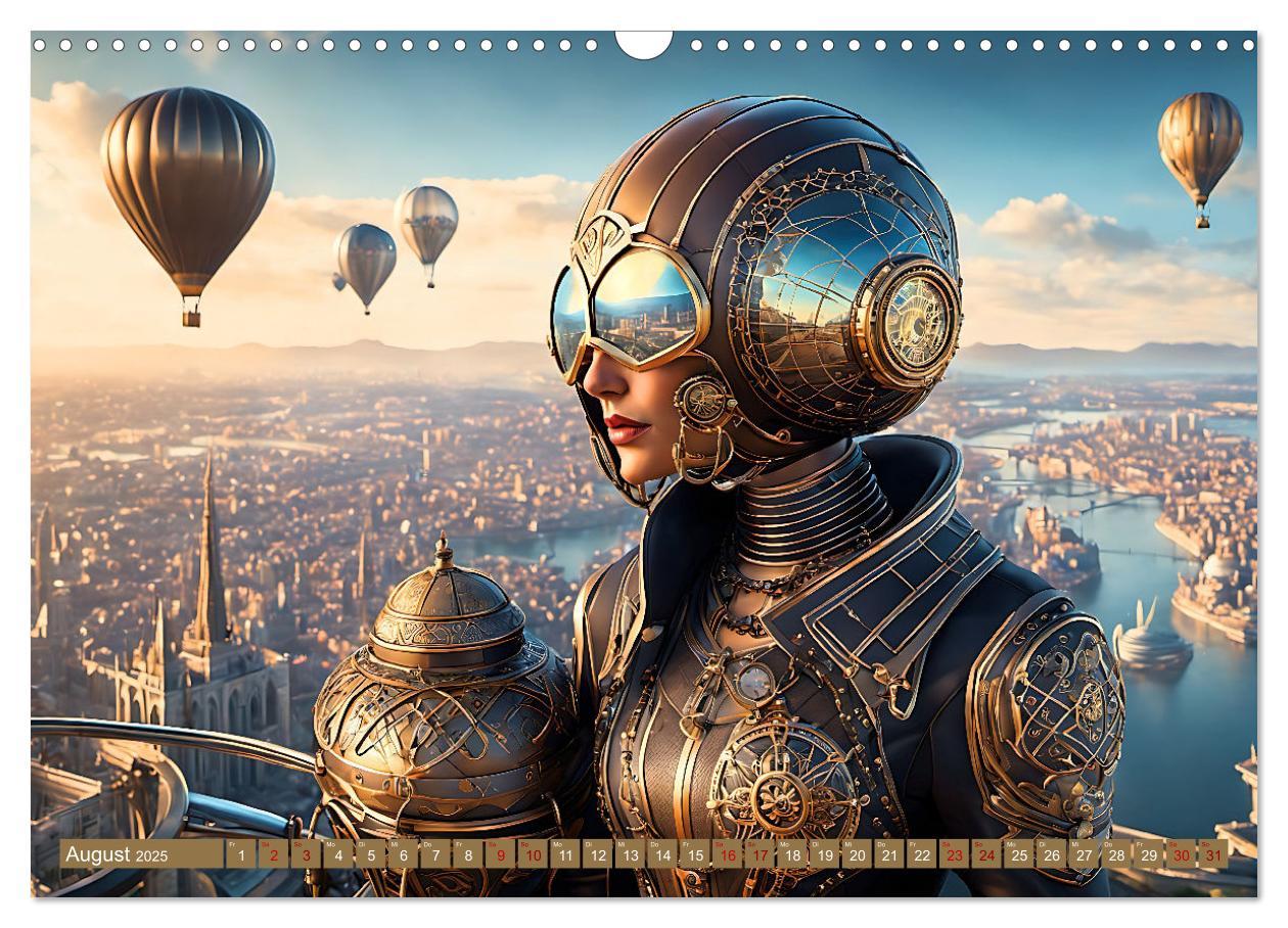 Bild: 9783383845444 | Steampunk - Mensch und Maschine (Wandkalender 2025 DIN A3 quer),...