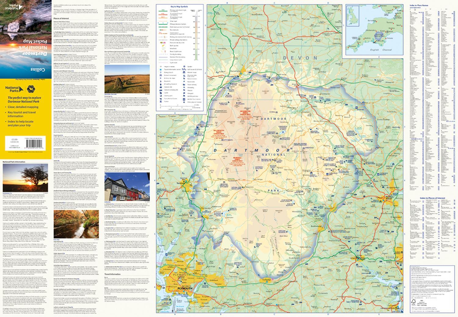 Bild: 9780008439194 | Dartmoor National Park Pocket Map | National Parks UK (u. a.) | 2021