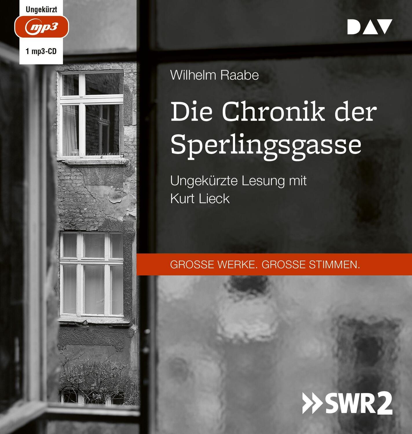 Cover: 9783742425720 | Die Chronik der Sperlingsgasse | Wilhelm Raabe | MP3 | Deutsch | 2022