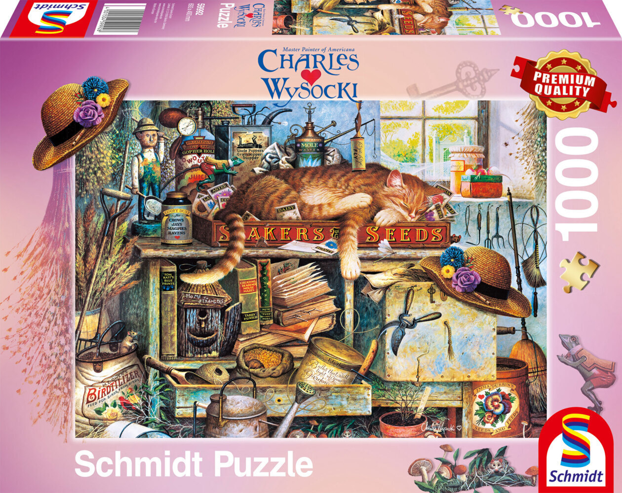 Cover: 4001504599928 | Remington, der Gärtner | Puzzle Charles Wysocki 1.000 Teile | Spiel