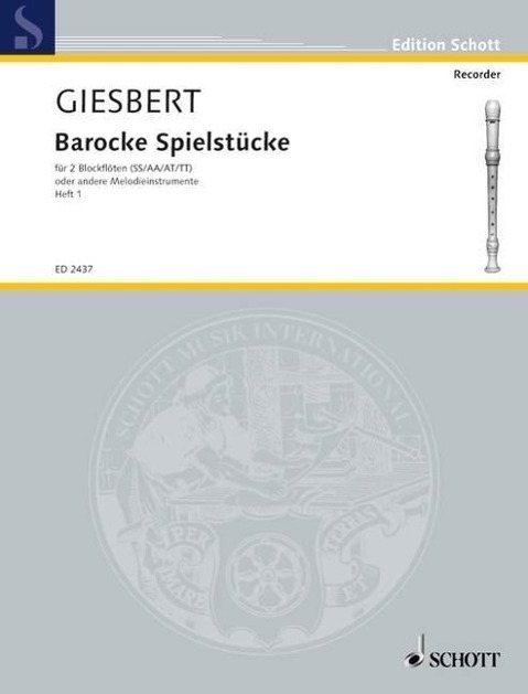 Cover: 9790001037464 | Barocke Spielstücke | Buch | 36 S. | Deutsch | 1983 | Schott Music