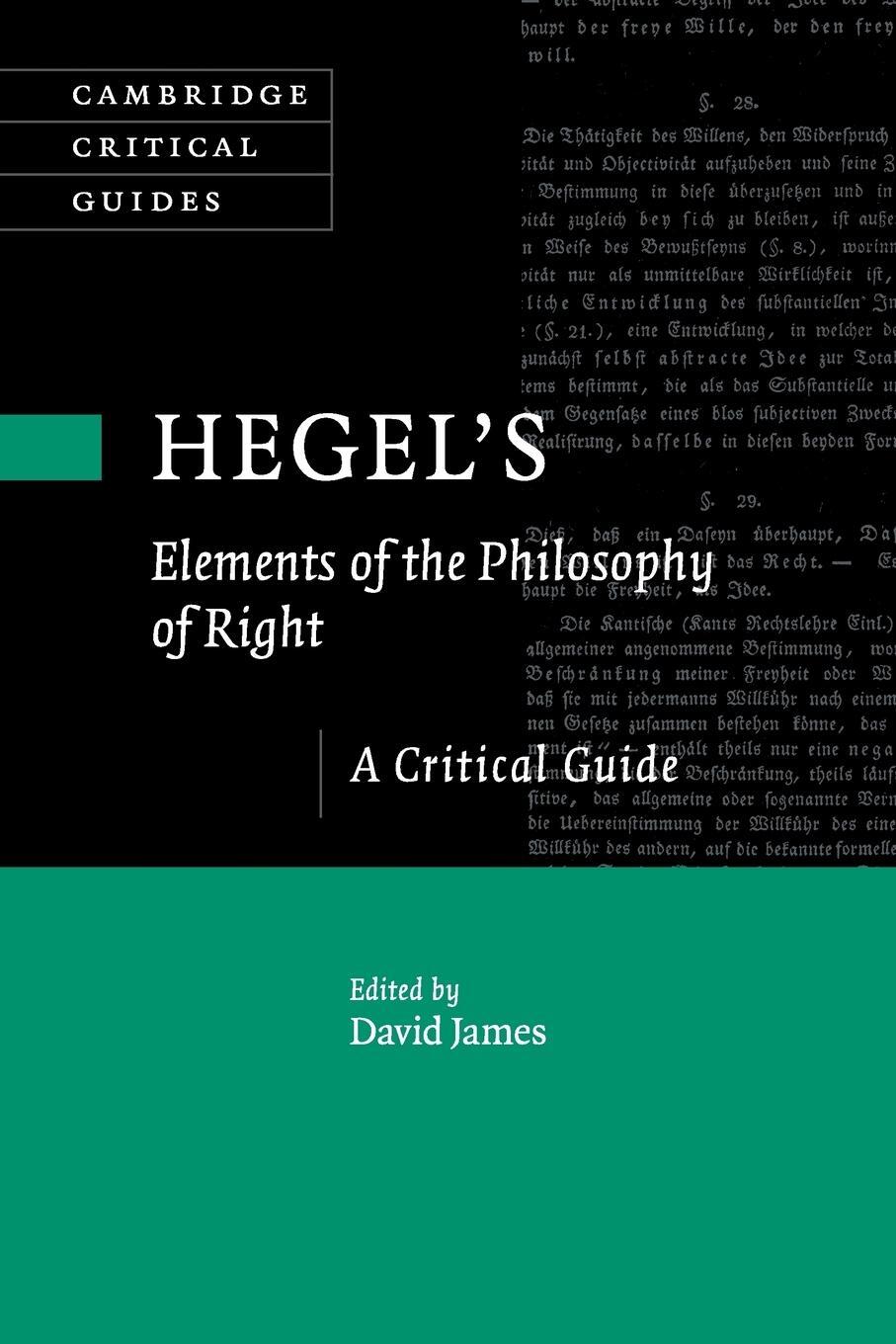 Cover: 9781107434929 | Hegel's 'Elements of the Philosophy of Right' | David James | Buch