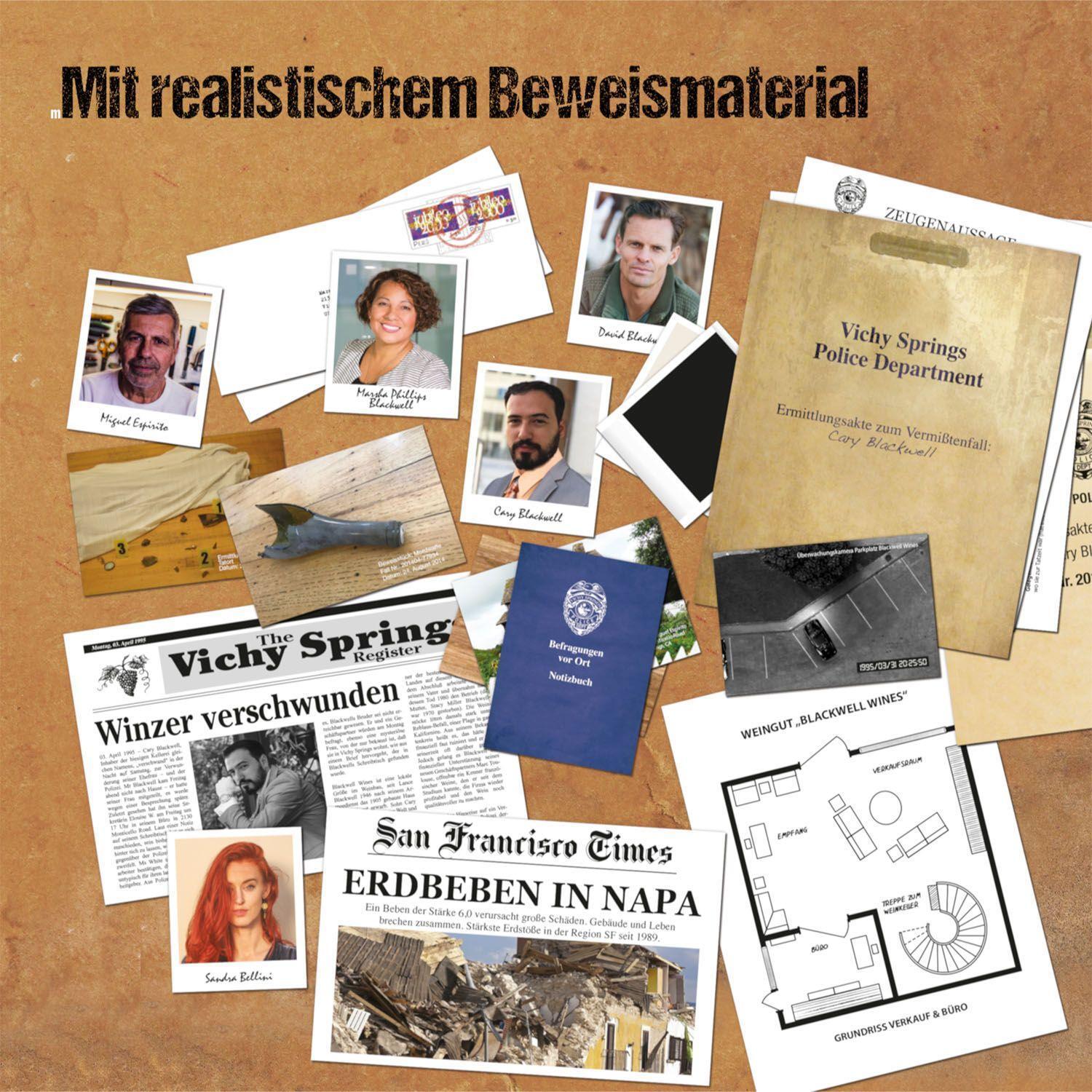 Bild: 4002051682163 | Murder Mystery Case File - Der Tote im Weinkeller | Spiel | Deutsch