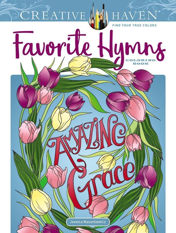 Cover: 9780486833460 | Creative Haven Favorite Hymns Coloring Book | Jessica Mazurkiewicz