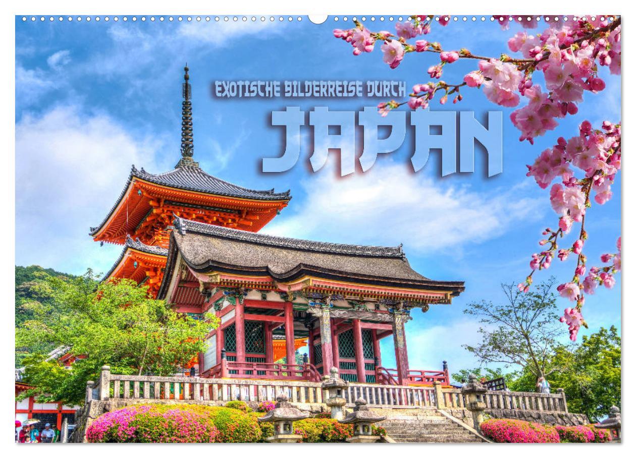 Cover: 9783435287192 | Exotische Bilderreise durch Japan (Wandkalender 2025 DIN A2 quer),...