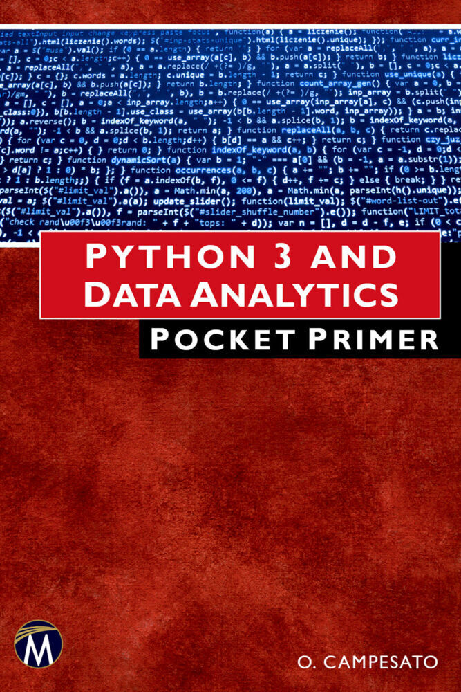 Cover: 9781683926542 | Python 3 and Data Analytics Pocket Primer | Oswald Campesato | Buch
