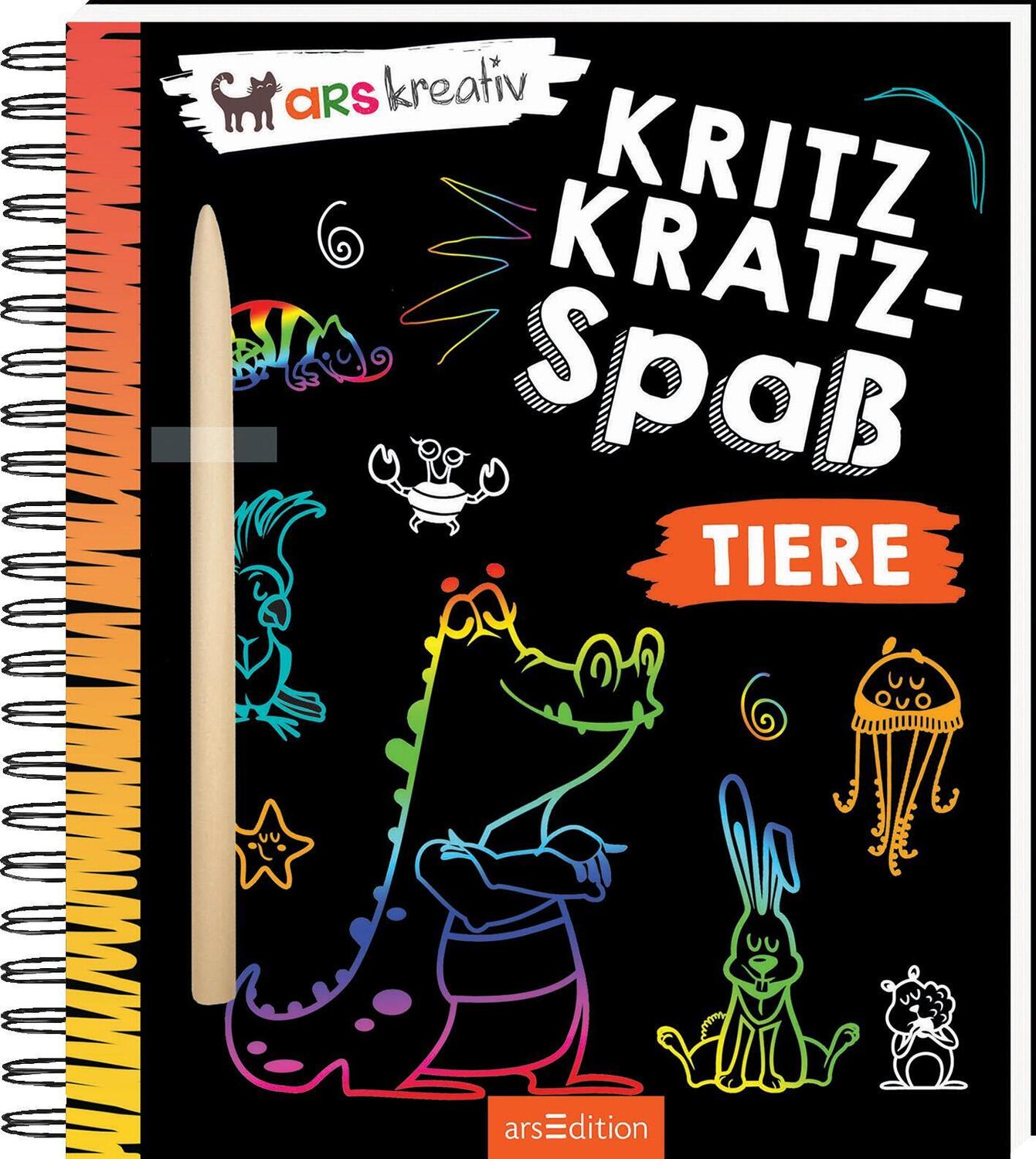 Cover: 9783845841045 | Kritzkratz-Spaß Tiere | Taschenbuch | Spiralbindung | 36 S. | Deutsch