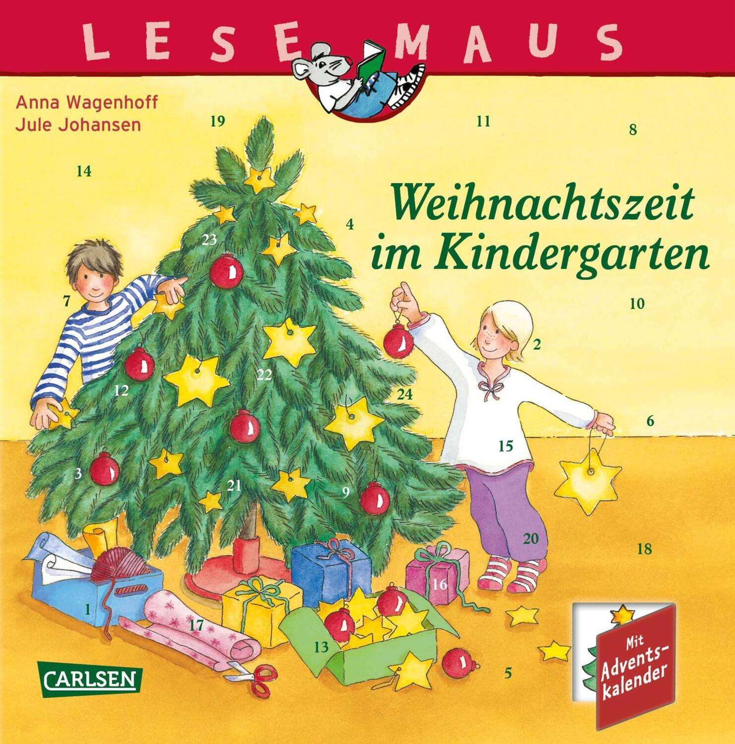 Cover: 9783551089373 | LESEMAUS 24: Weihnachtszeit im Kindergarten | Anna Wagenhoff | Buch