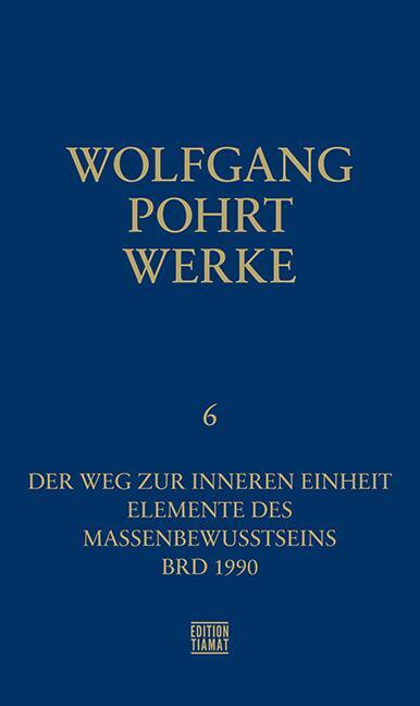 Cover: 9783893202607 | Werke Band 6 | Wolfgang Pohrt | Buch | Critica Diabolis | Deutsch
