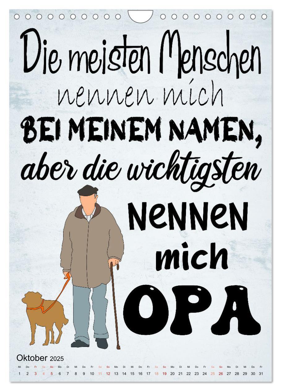 Bild: 9783435888849 | Opa ist der Coolste (Wandkalender 2025 DIN A4 hoch), CALVENDO...