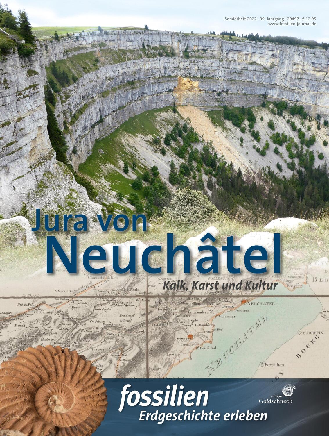 Cover: 9783494019161 | Jura von Neuchâtel | Kalk, Karst und Kultur | Redaktion Fossilien