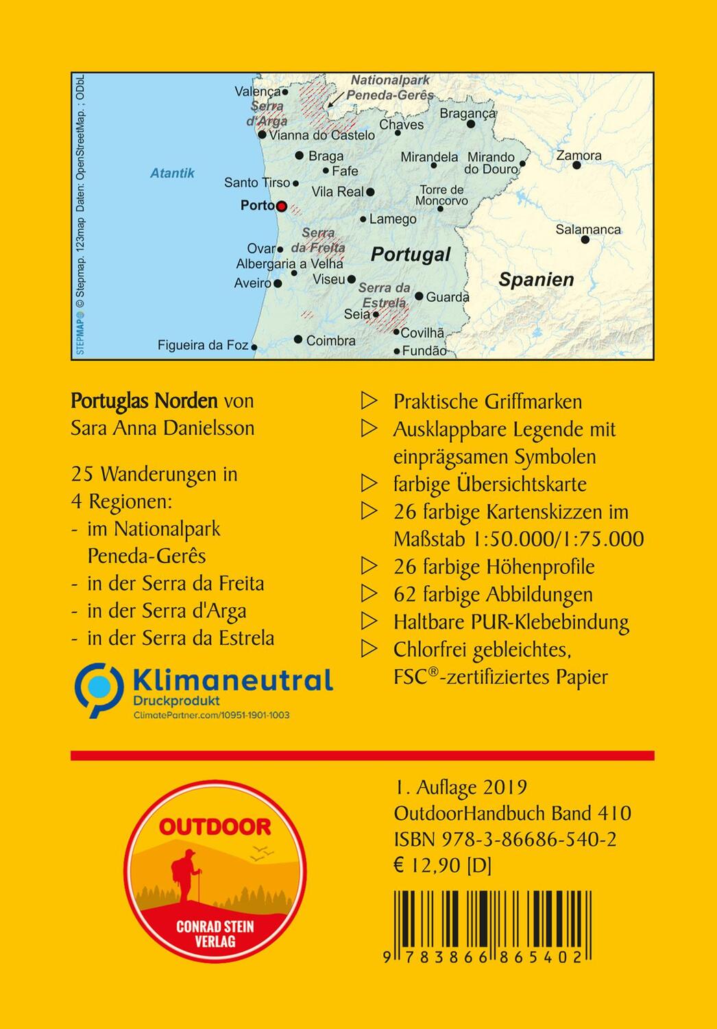 Rückseite: 9783866865402 | Portugals Norden | 25 Wanderungen in wilder Natur | Danielsson | Buch