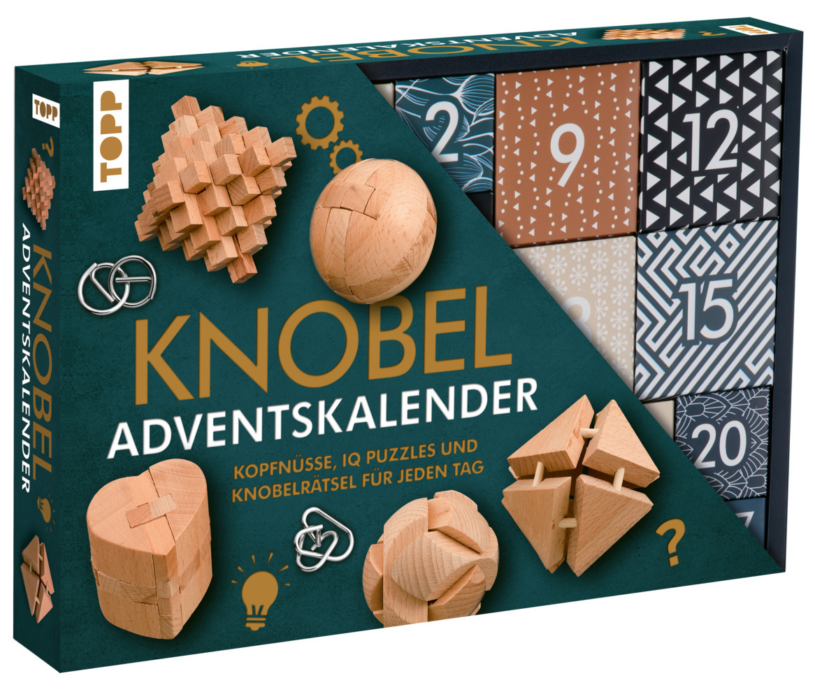 Cover: 4007742185671 | Knobelspiel-Adventskalender - Kopfnüsse, IQ Puzzles und...