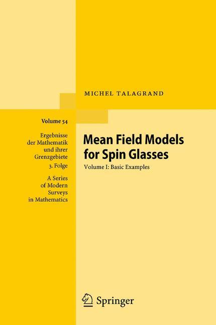 Cover: 9783642152016 | Mean Field Models for Spin Glasses | Volume I: Basic Examples | Buch