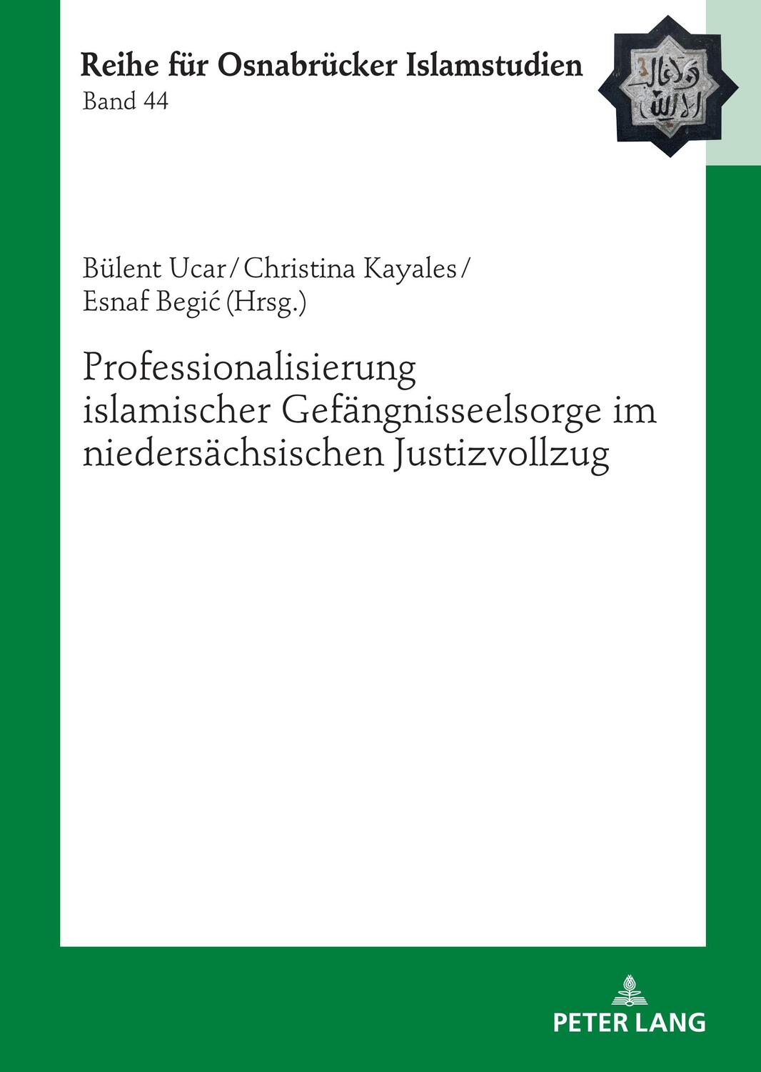 Cover: 9783631882733 | Professionalisierung islamischer Gefängnisseelsorge im...