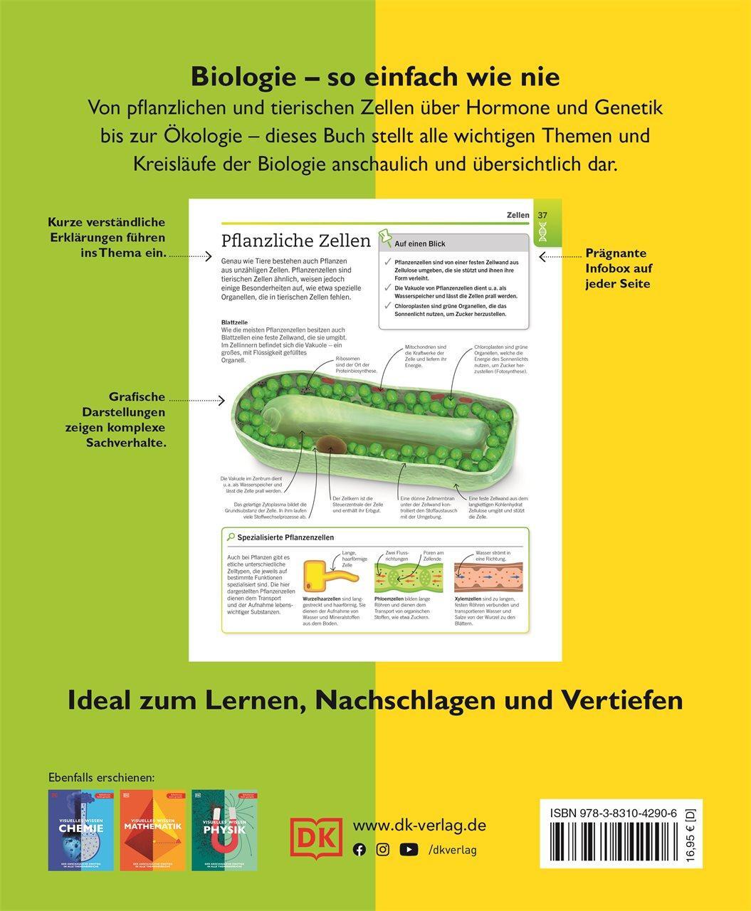 Rückseite: 9783831042906 | Visuelles Wissen. Biologie | Taschenbuch | Visuelles Wissen | 288 S.