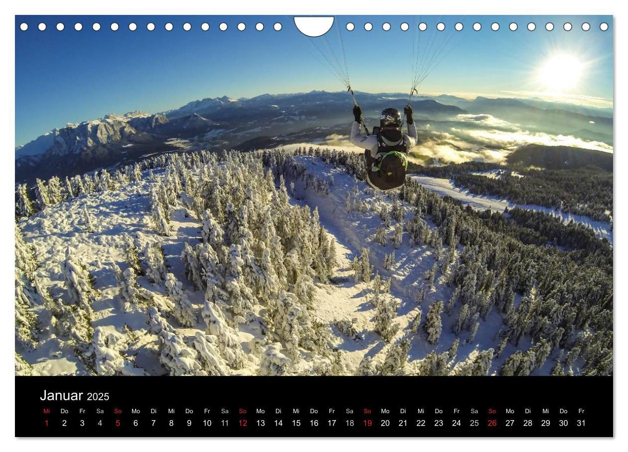 Bild: 9783435631315 | Paragliding - zwischen Himmel und Erde (Wandkalender 2025 DIN A4...