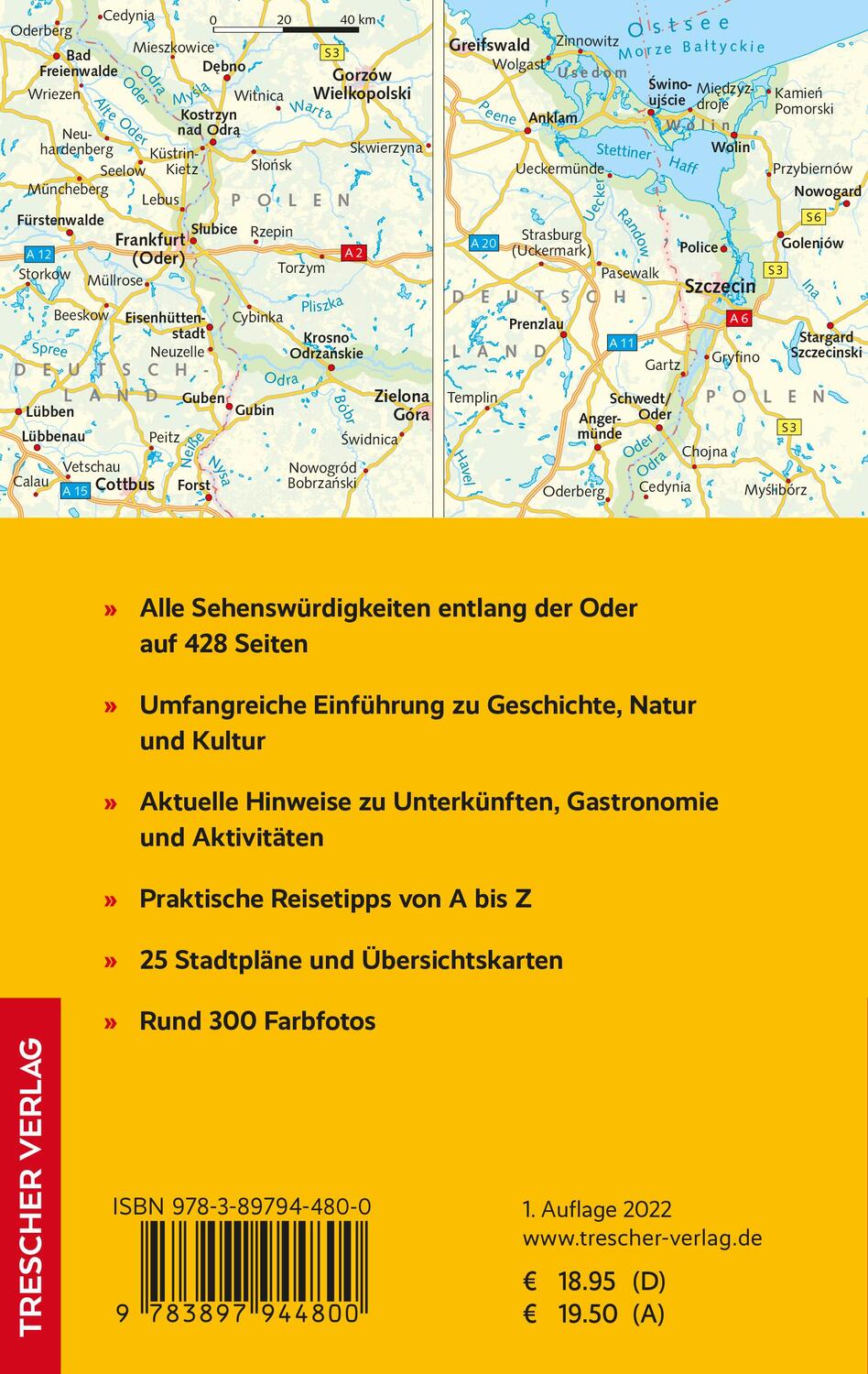 Rückseite: 9783897944800 | Reiseführer Oder | Kristine Jaath | Taschenbuch | 300 S. | Deutsch