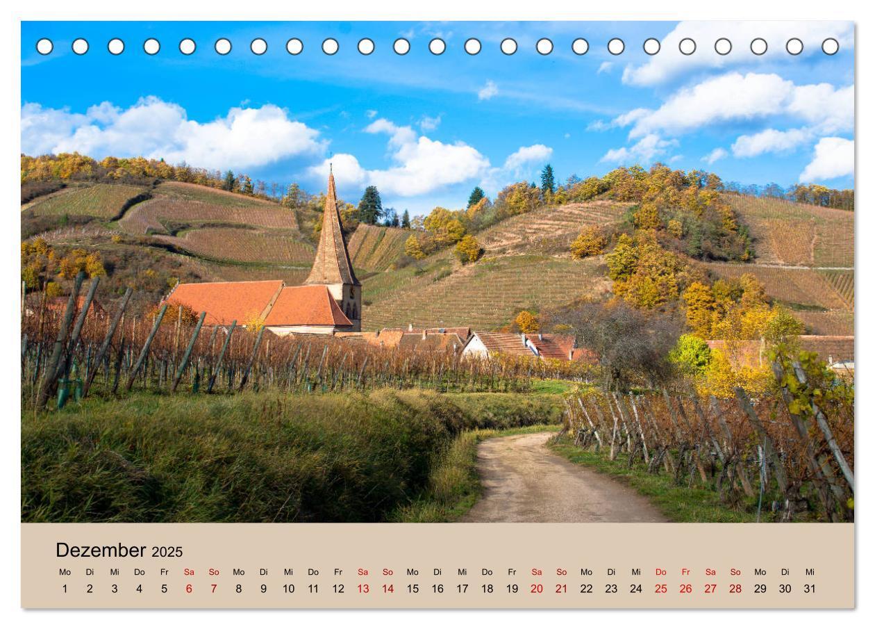 Bild: 9783435348435 | Die Weinstaße im Elsass (Tischkalender 2025 DIN A5 quer), CALVENDO...