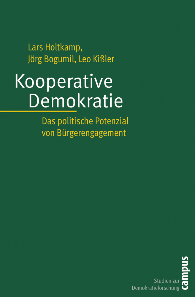 Cover: 9783593380131 | Kooperative Demokratie | Das politische Potenzial von Bürgerengagement
