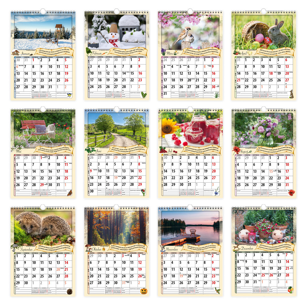 Bild: 9783988022066 | Trötsch Classickalender Rentnerkalender 2025 | Wandkalender | Kalender