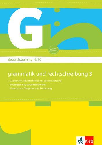 Cover: 9783129272046 | deutsch.training / Arbeitsheft Grammatik und Rechtschreibung 9./10....