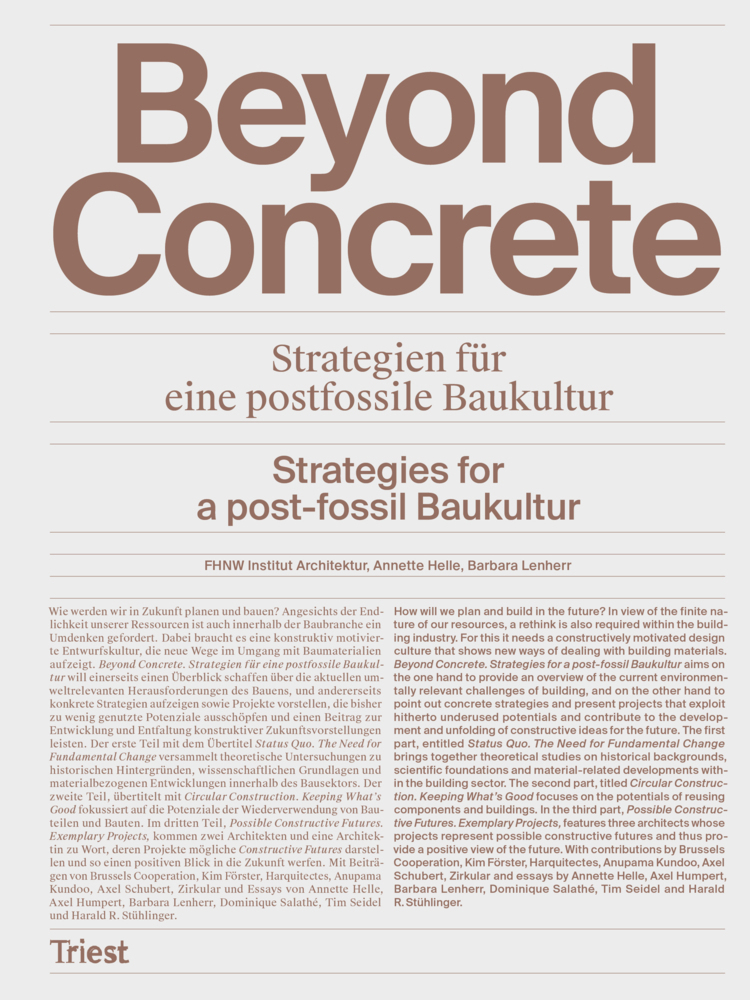 Cover: 9783038630722 | Beyond Concrete. | FHNW - Institut Architektur (u. a.) | Taschenbuch