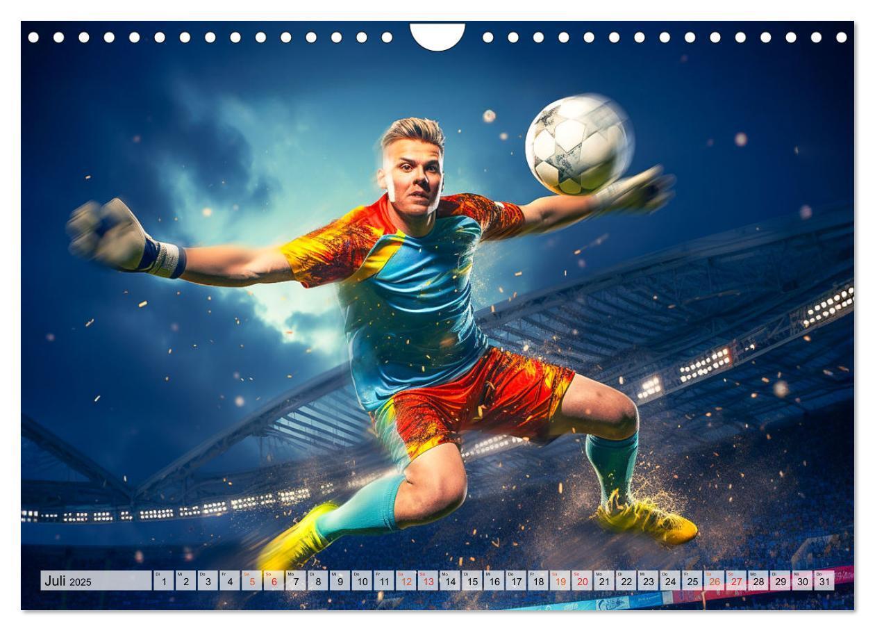 Bild: 9783383784729 | Fussball - Tormann in Aktion (Wandkalender 2025 DIN A4 quer),...