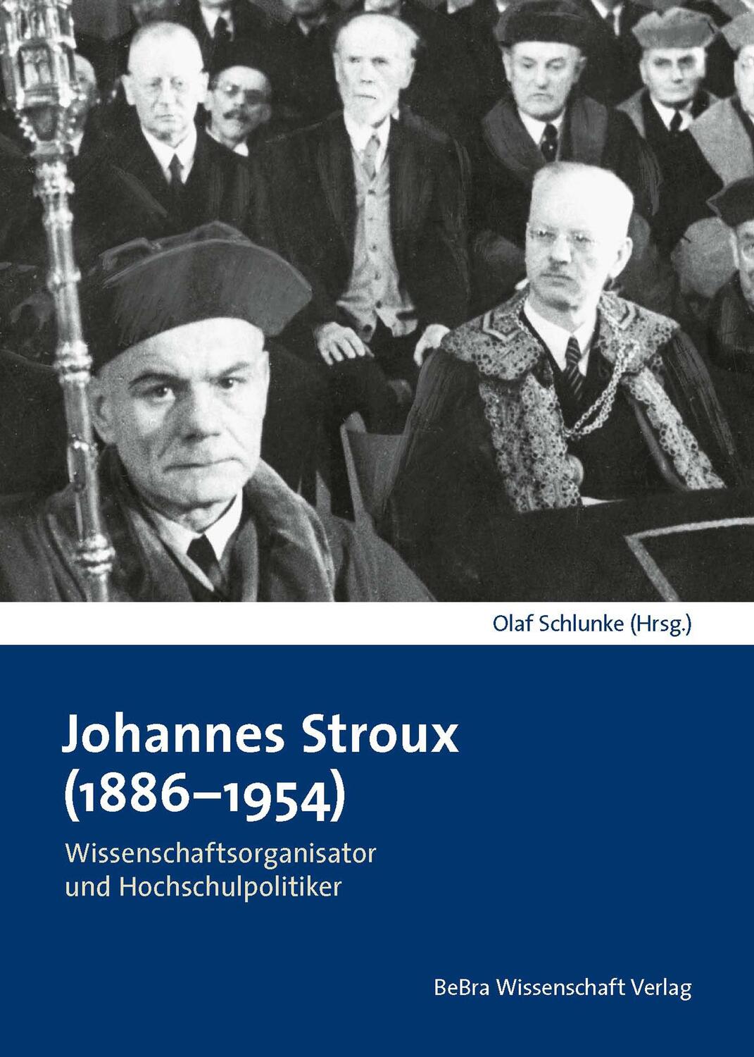 Cover: 9783954102006 | Johannes Stroux (1886-1954) | Olaf Schlunke | Buch | 456 S. | Deutsch