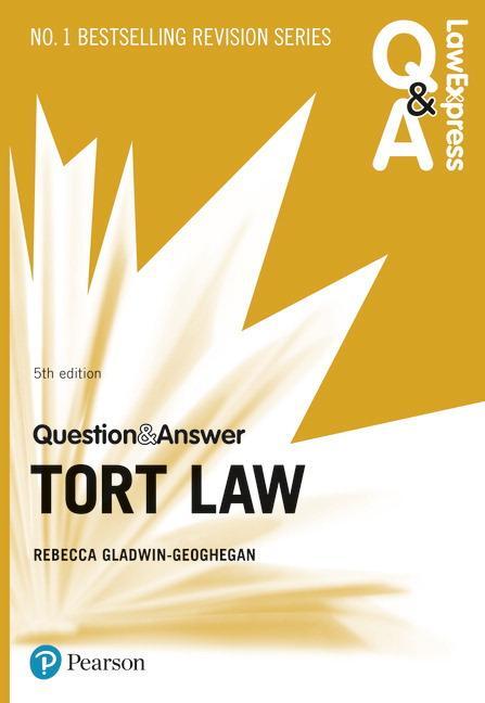 Cover: 9781292253848 | Law Express Question and Answer: Tort Law, 5th edition | Taschenbuch