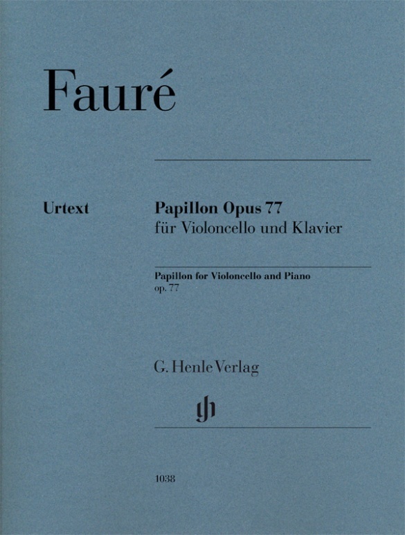 Cover: 9790201810386 | Fauré, Gabriel - Papillon op. 77 | Besetzung: Violoncello und Klavier