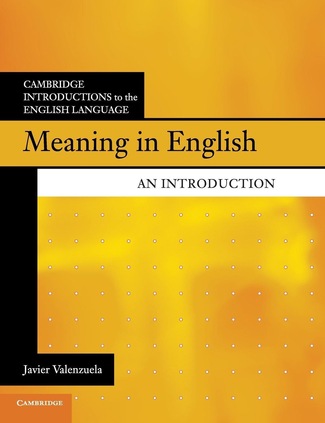Cover: 9781107480162 | Meaning in English | An Introduction | Javier Valenzuela | Taschenbuch