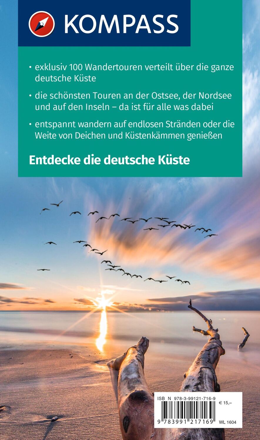 Rückseite: 9783991217169 | KOMPASS Wanderlust Deutsche Küste | Pollmann | Taschenbuch | 256 S.