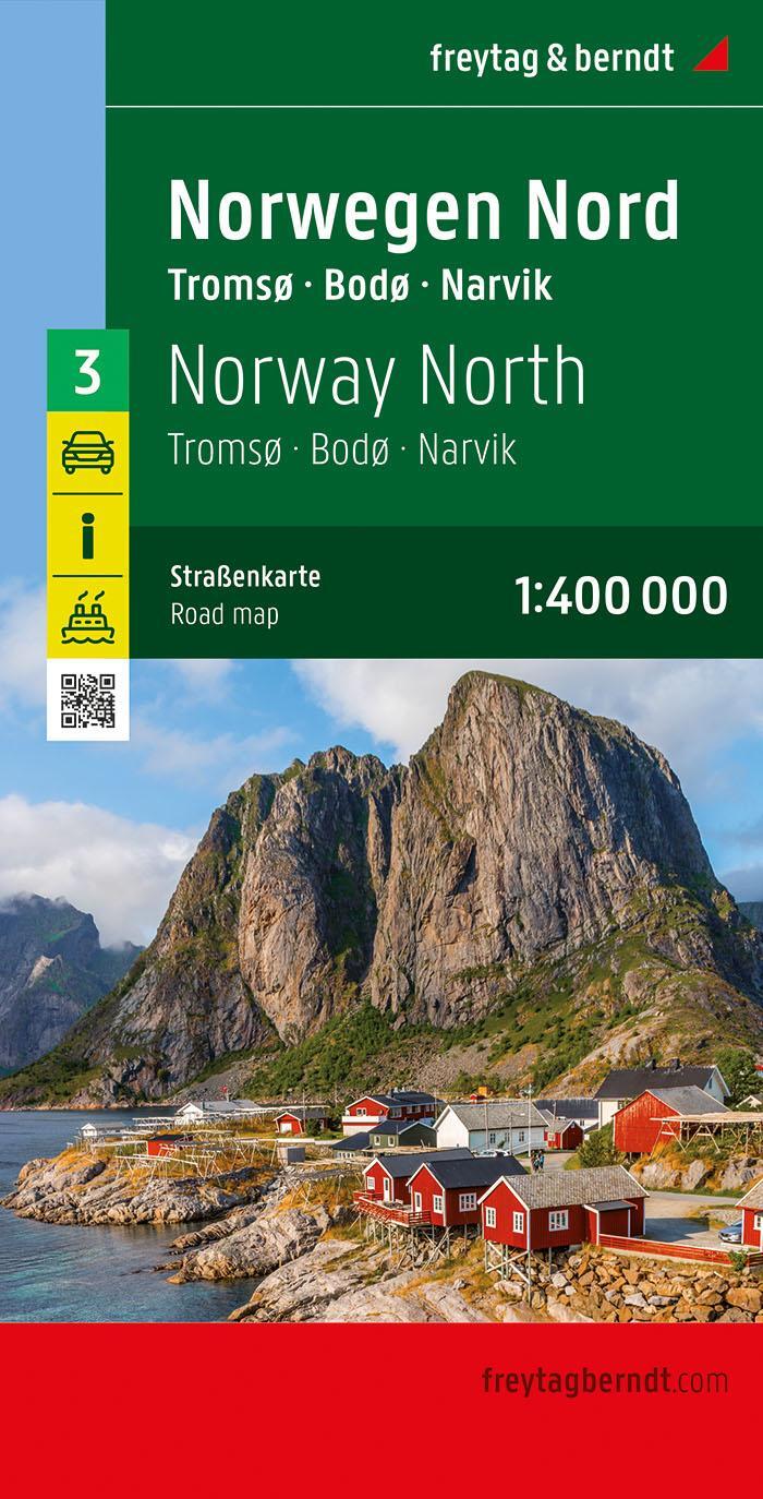 Cover: 9783707922127 | Norwegen Nord, Straßenkarte 1:400.000, freytag &amp; berndt | berndt