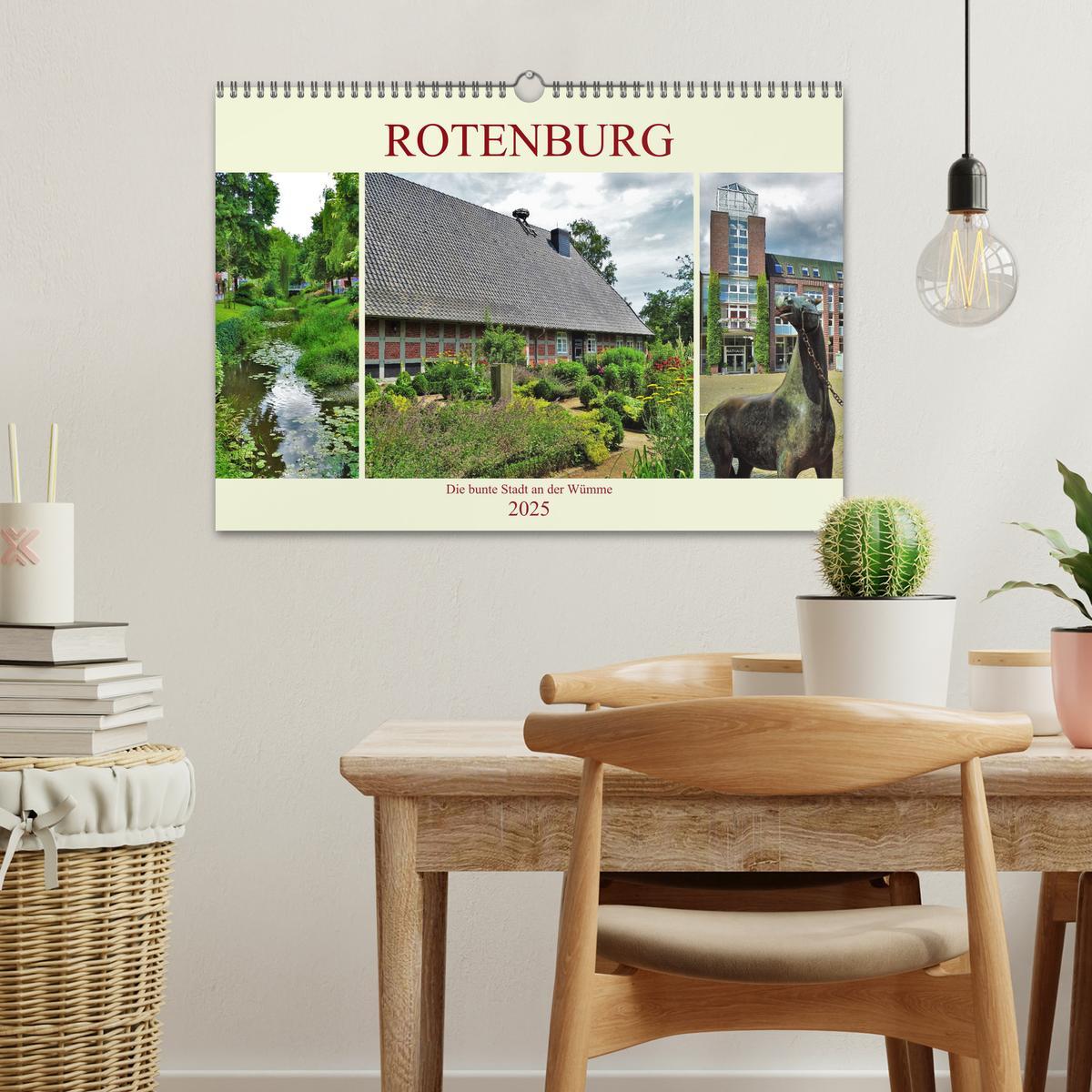 Bild: 9783435445875 | Rotenburg - Die bunte Stadt an der Wümme (Wandkalender 2025 DIN A3...