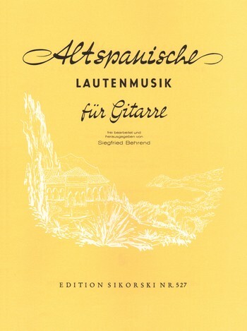 Cover: 9790003005577 | Alte europäische Lautenmusik Band 5 Altspanische Lautenmusik